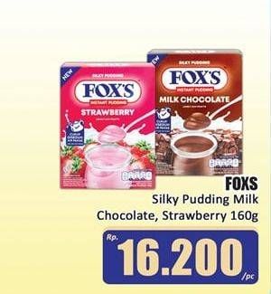 Promo Harga FOXS Silky Pudding Milk Chocolate, Strawberry 160 gr - Hari Hari