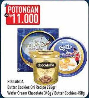 Promo Harga HOLLANDA Butter Cookies/Chocolatos Wafer  - Hypermart