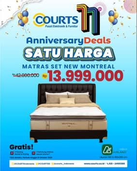 Promo Harga Airland Matras Set New Montreal  - COURTS