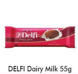 Promo Harga DELFI Chocolate Dairy Milk 55 gr - Alfamart
