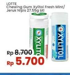 Promo Harga Lotte Xylitol Candy Gum Fresh Mint, Jeruk Nipis Mint / Lime Mint 28 gr - Indomaret