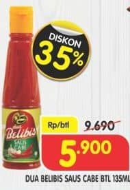Promo Harga Dua Belibis Saus Cabe Btl 135ml 135 ml - Superindo
