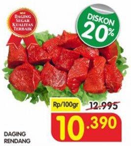 Promo Harga Daging Rendang Sapi per 100 gr - Superindo