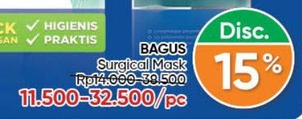 Promo Harga BAGUS Surgical Mask 5 pcs - Guardian