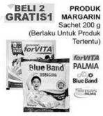 Promo Harga SIMAS/ BLUE BAND/ FORVITA/ PALMIA Margarine  - Giant