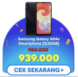 Promo Harga Samsung Galaxy A04e Smartphone  - Blibli