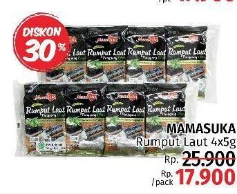 Promo Harga MAMASUKA Rumput Laut Panggang 4 pcs - LotteMart