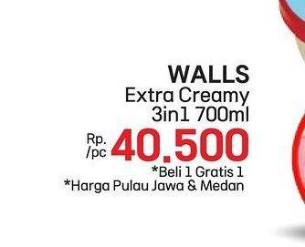Promo Harga Walls Ice Cream 700 ml - LotteMart