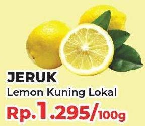 Promo Harga Jeruk Lemon Lokal per 100 gr - Yogya