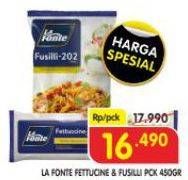 Promo Harga LA FONTE Fettucine, Fusilli Pck 450gr  - Superindo