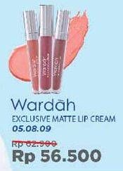 Promo Harga WARDAH Exclusive Matte Lip Cream 05 Speachless, 08 Pinkcredible, 09 Mauve On  - Indomaret