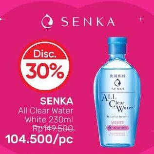 Promo Harga SENKA All Clear Water White 230 ml - Guardian