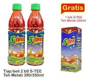 Promo Harga S Tee Minuman Teh Melati 350 ml - Indomaret