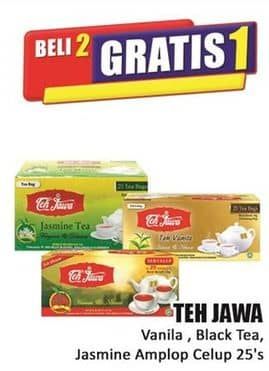 Promo Harga Teh Jawa Teh Celup Vanilla, Black Tea, Jasmine Tea Dengan Amplop per 25 pcs 2 gr - Hari Hari
