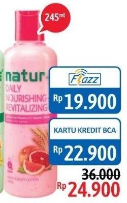 Promo Harga NATUR-E Hand Body Lotion Daily Nourishing 245 ml - Alfamidi