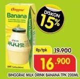 Promo Harga BINGGRAE Susu UHT Banana 200 ml - Superindo