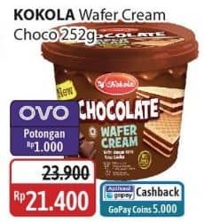 Promo Harga Kokola Wafer Cream Chocolate 252 gr - Alfamidi