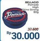 Promo Harga BELLAGIO HOMME Pomade High Shine Strong Hold Red 80 gr - Alfamidi