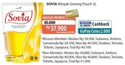 Promo Harga Sovia Minyak Goreng 2000 ml - Alfamidi