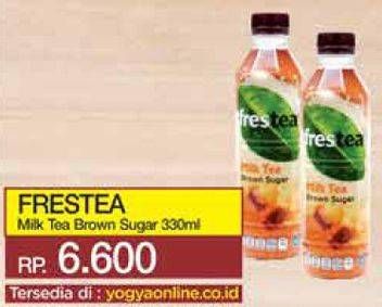 Promo Harga FRESTEA Minuman Teh Milk Tea Brown Sugar 330 ml - Yogya