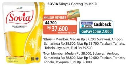 Promo Harga Sovia Minyak Goreng 2000 ml - Alfamidi