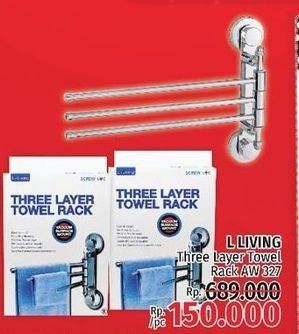 Promo Harga L-LIVING Three Layer Towel Rak AW 327  - LotteMart