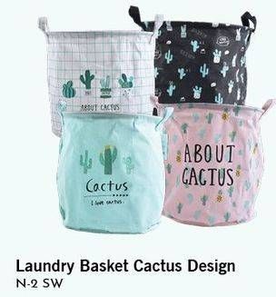 Promo Harga OKIDOKI Laundry Basket Cactus Design N-2 SW  - Carrefour
