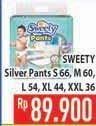 Promo Harga Sweety Silver Pants L54, XL44, XXL36, S66, M60  - Hypermart