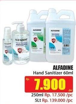 Promo Harga ALFADINE Liquid Hand Sanitizer 60 ml - Hari Hari