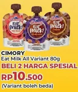 Promo Harga Cimory Eat Milk All Variants 80 gr - Yogya