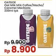 Promo Harga Oatside UHT Milk Coffee, Caramel Machiato, Mocha 200 ml - Indomaret