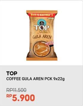 Promo Harga Top Coffee Gula Aren Susu per 9 sachet 22 gr - Indomaret