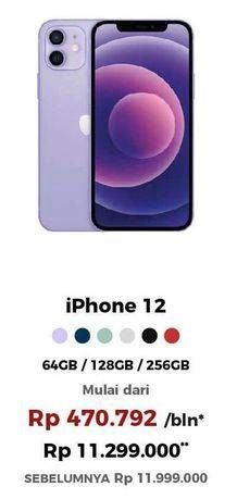 Promo Harga Apple iPhone 12 64 GB, 256 GB, 128 GB 1 pcs - Erafone