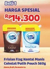 Promo Harga FRISIAN FLAG Susu Kental Manis Putih, Cokelat 560 gr - Indomaret