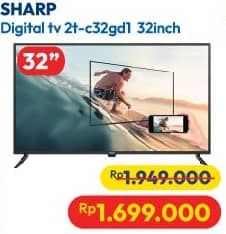 Promo Harga Sharp 2T-C32GD1500i AQUOS LED 32 inch  - Hypermart