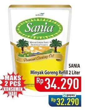 Promo Harga Sania Minyak Goreng 2000 ml - Hypermart