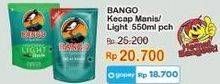 Promo Harga BANGO Kecap Manis/ Light 550 mL  - Indomaret