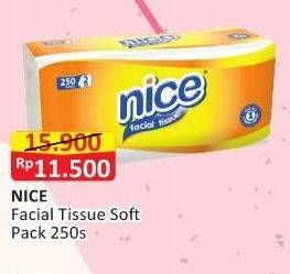 Promo Harga NICE Facial Tissue Softpack Banded 250 gr - Alfamart