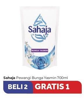 Promo Harga SAHAJA Liquid Detergent Bunga Yasmin 700 ml - Carrefour