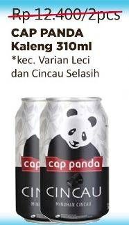 Promo Harga Cap Panda Minuman Kesehatan Kecuali Leci, Kecuali Cincau Selasih 310 ml - Alfamidi