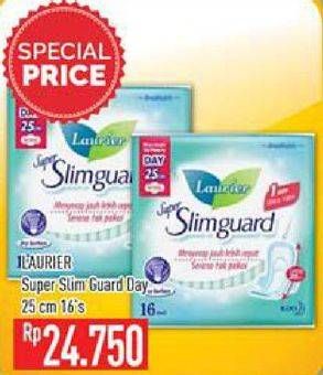 Promo Harga Laurier Super Slimguard Day 25cm 16 pcs - Hypermart