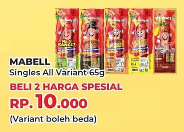 Promo Harga Mabell Sosis Single All Variants 65 gr - Yogya