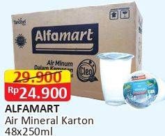 Promo Harga ALFAMART Air Mineral per 48 pcs 240 ml - Alfamart