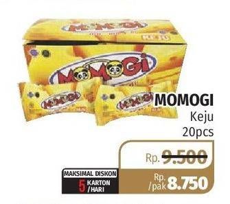 Promo Harga MOMOGI Regular Snack Keju per 20 pcs - Lotte Grosir