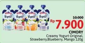 Promo Harga Cimory Squeeze Yogurt Original, Strawberry, Blueberry, Mango Sticky Rice 120 gr - Alfamidi