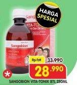 Promo Harga SANGOBION Vita-Tonik Cranbery 250 ml - Superindo