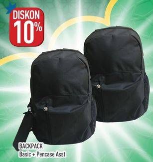 Promo Harga Backpack + Pencase Asst.  - Hypermart