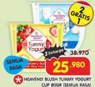 Promo Harga HEAVENLY BLUSH Tummy Yogurt Cup All Variants 80 gr - Superindo