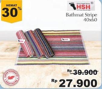 Promo Harga HSH Keset Stripe 40x60 Cm  - Giant