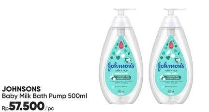 Promo Harga JOHNSONS Baby Milk Bath 500 ml - Guardian